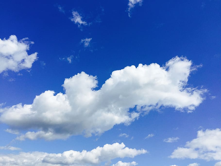 clouds, blue, sky, day, white, cloudscape, cloud - sky, beauty in nature HD wallpaper