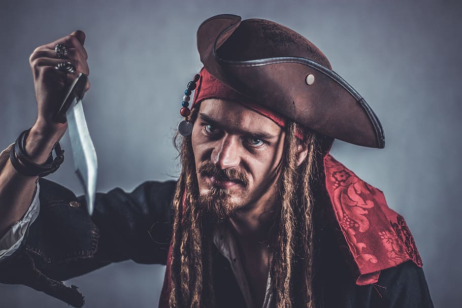 Jack Sparrow, pirate, seafarer, captain, sailors, evil, halloween, HD wallpaper