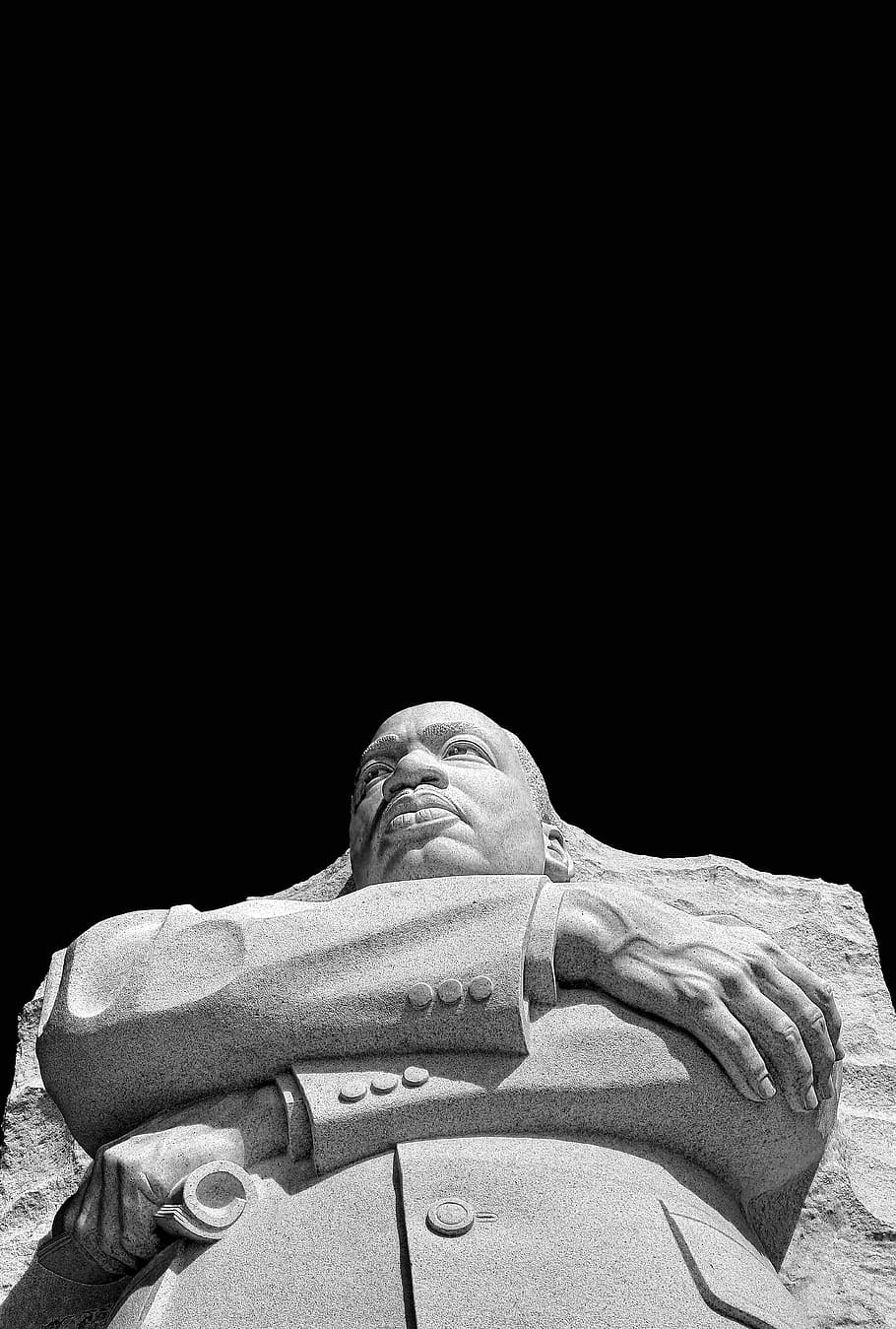 man statue, man high-relief furniture, monument, white, black HD wallpaper