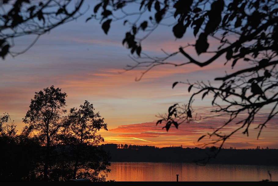 bavaria, bachern am worthsee, sunset, sky, beauty in nature HD wallpaper