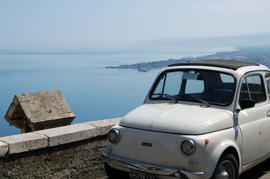 Sicily, Machine, Sea, White, transportation, sky, no people HD wallpaper