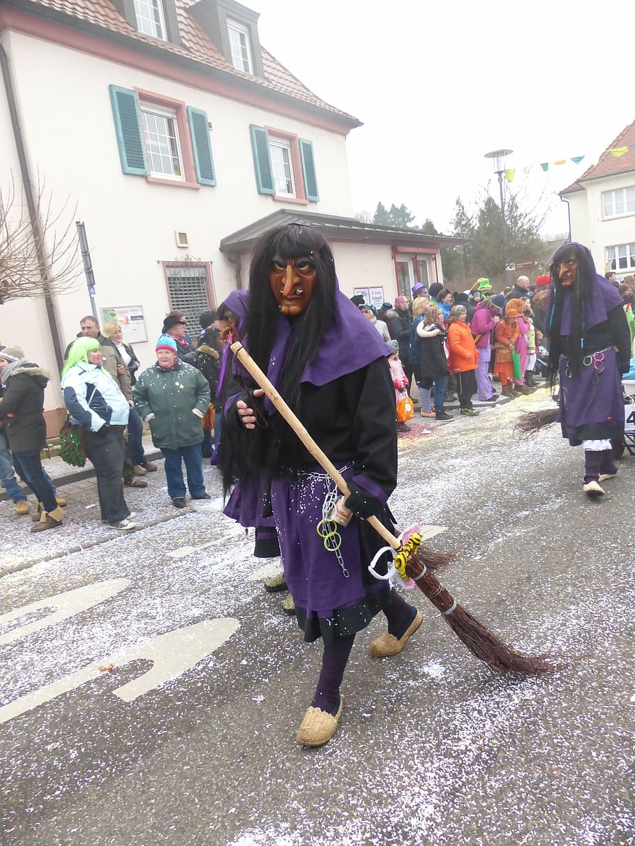 the witch, alemannic fasnet, customs, straw broom, architecture