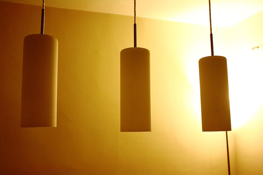Lamps Three Light Ceiling Hang, How To Put Wallpaper Inside A Lampshade
