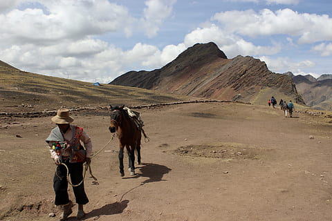 vinicunca, peru, raimbow, mountain, cusco, cuzco, hiking, landscape HD wallpaper