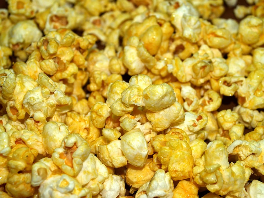 popcorn, box, bucket, cinema, bag, background, fastfood, cardboard, HD wallpaper