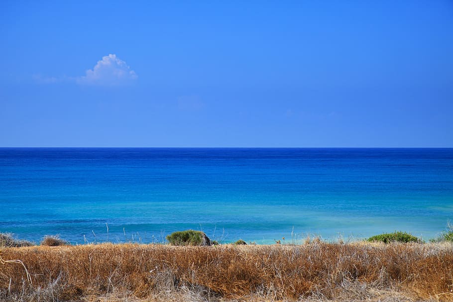 Background, Blue, Coast, Coastline, landscape, nature, ocean HD wallpaper