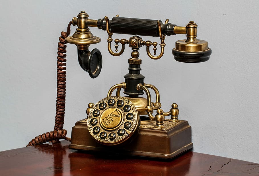Old Style Classic Telephone, antique, photos, old-style, public domain