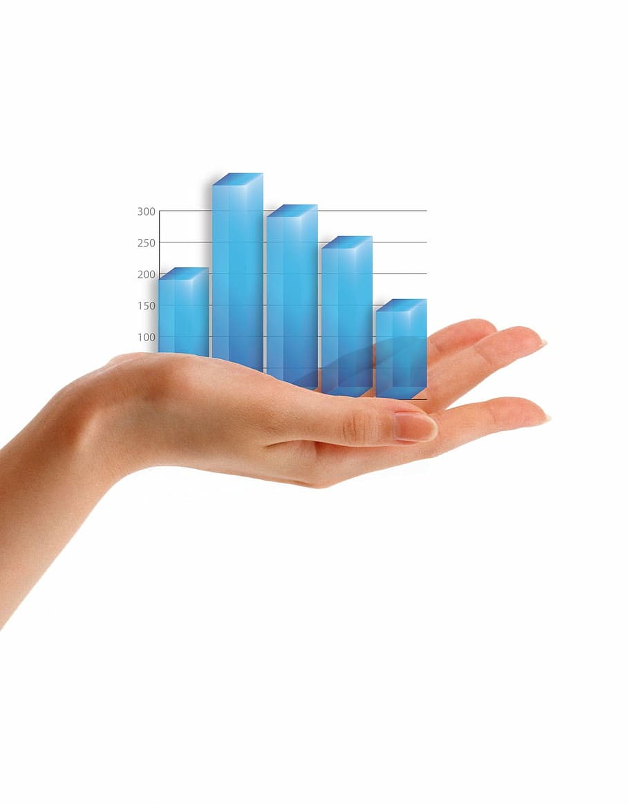 graph label on person's hand, chart, business, isolated, data HD wallpaper