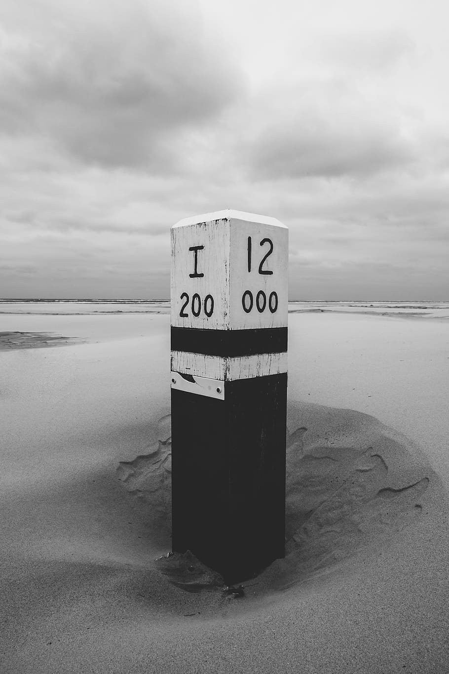 grayscale photography of signage on shore, grayscale whtie and black I 200 post HD wallpaper
