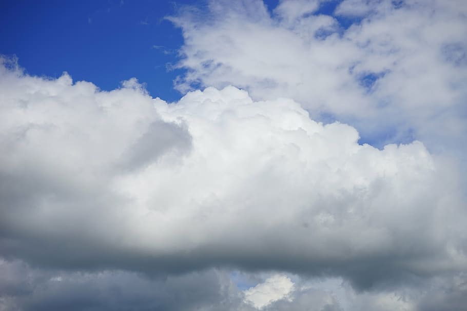clouds, cloudiness, sky, white, blue, atmosphere, storm clouds HD wallpaper