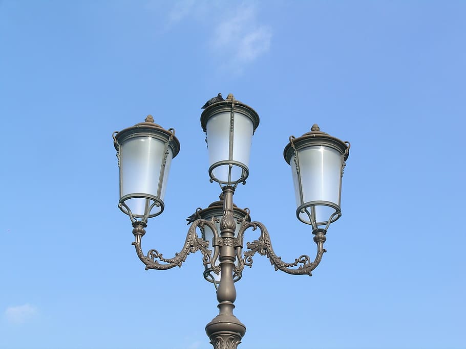 lamppost, light, lighting, low angle view, sky, lighting equipment HD wallpaper