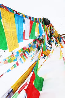 HD wallpaper: prayer flags, tibet, in shergyla mountain pass, color, snow |  Wallpaper Flare