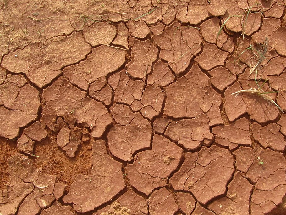 brown rocky soil, mud, earth, parched, drought, dry, desert, land