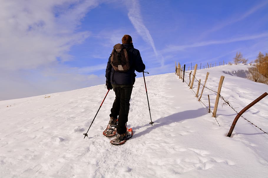 snow, winter, adventure, cold, ice, walk, excursion, full length HD wallpaper