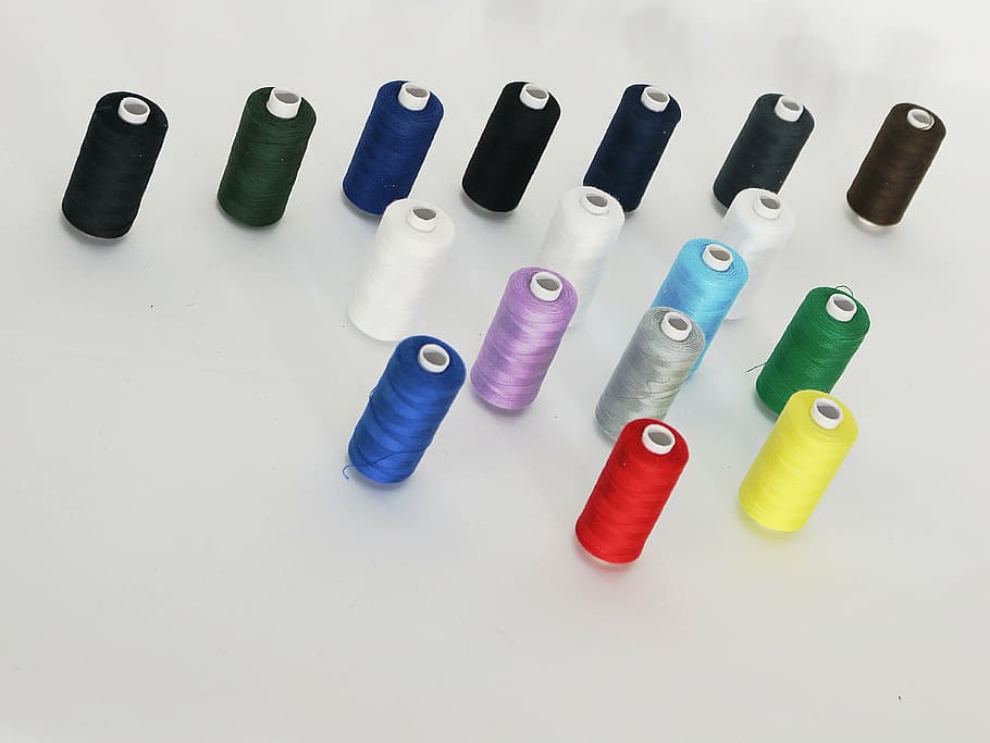 sewing thread, couture, colors, multicolor, coil, coils, darning HD wallpaper