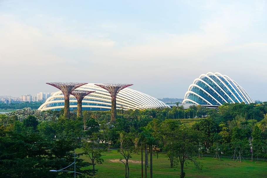white and blue structure, architecture, famous Place, architecture And Buildings HD wallpaper