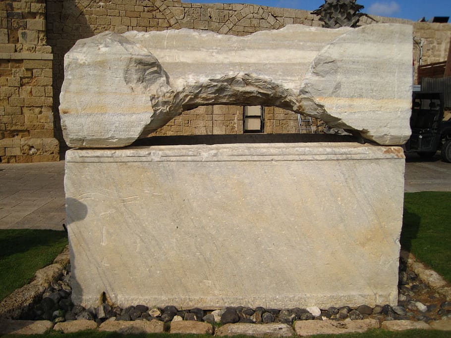 sarcophagus, israel, tomb, ancient, stone, archeology, architecture