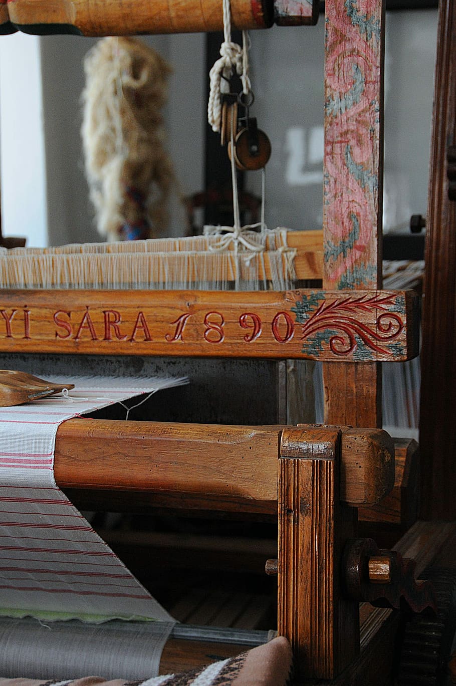 Loom, Homespun, Textile, Folk, Sárközi, old, ornament, traditional HD wallpaper