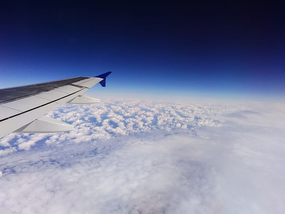 Sky, Aircraft, Clouds, Fly, Flight, holiday, flying, airplane HD wallpaper