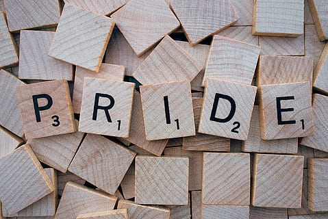 Pride text scrabble, word, letters, large group of objects HD wallpaper