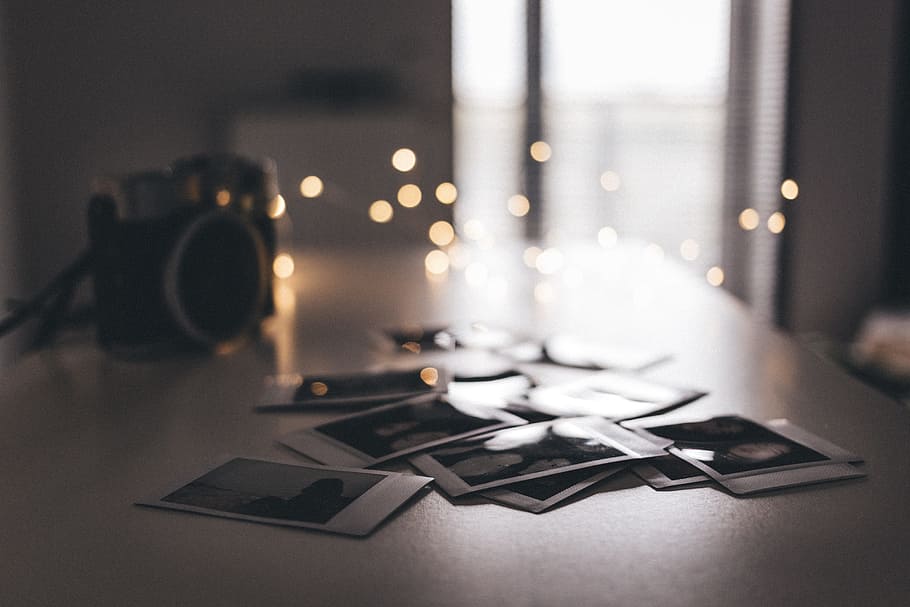 camera, photography, blur, table, pictures, indoors, no people HD wallpaper