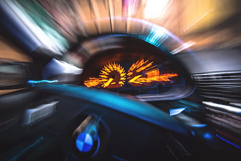 car, dashboard, blur, motion, ride, vehicle, automobile, interior HD wallpaper