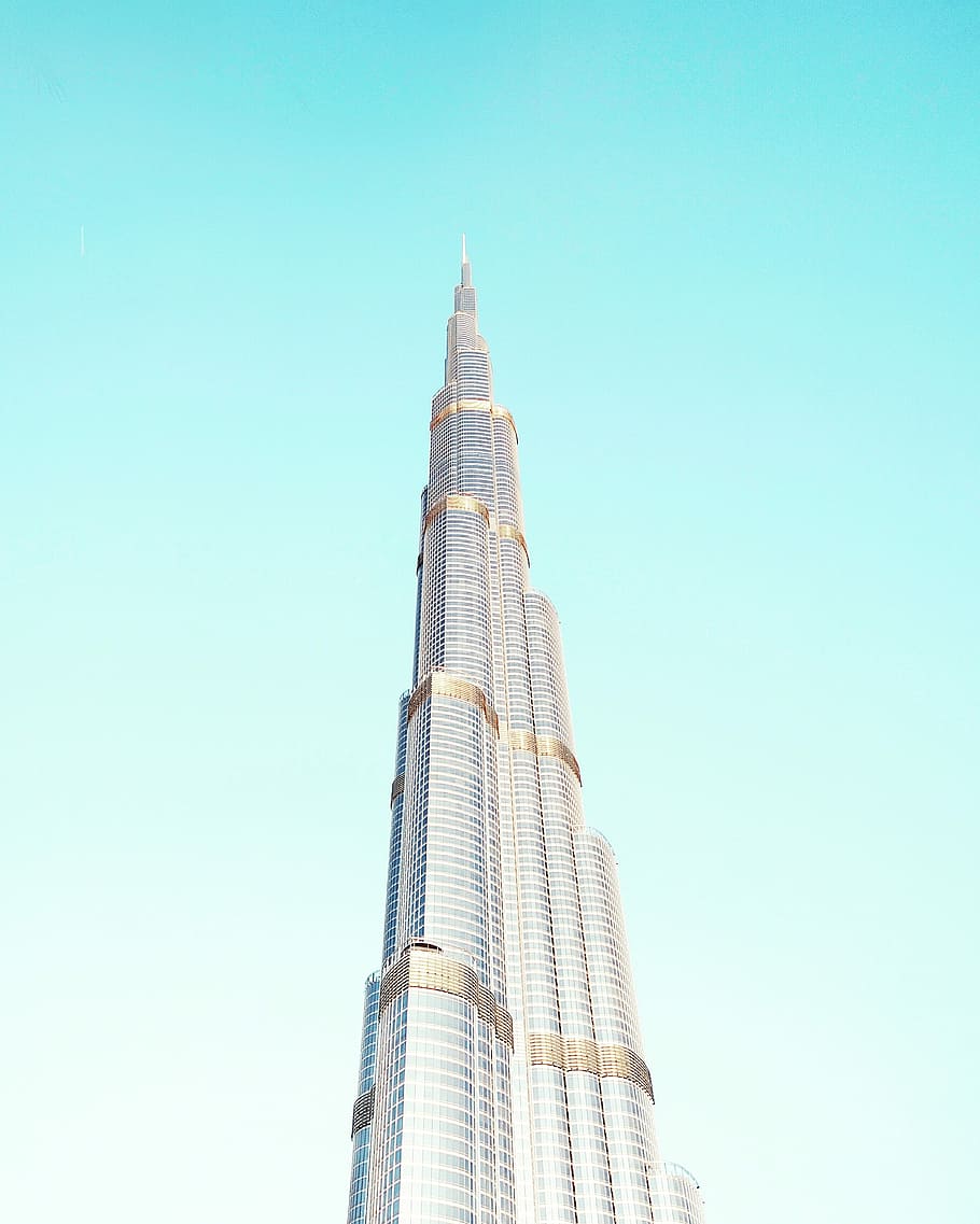 gray high-rise building photography, architecture, tower, united Arab Emirates HD wallpaper