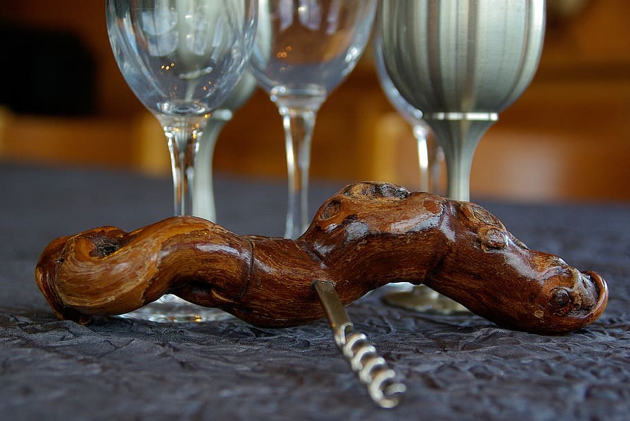 Corkscrew, Glasses, Cap, Wines, food and drink, drinking glass HD wallpaper