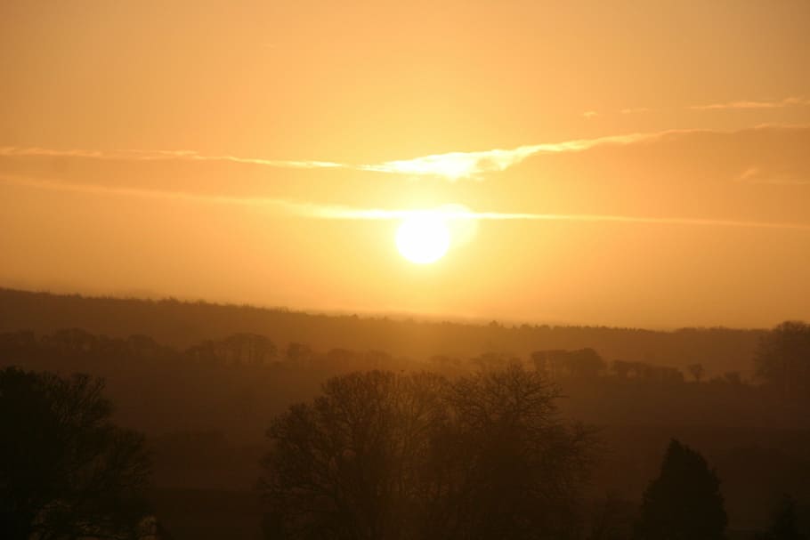sunset, hope, yellow, red, sky, nature, summer, sunrise, landscape HD wallpaper