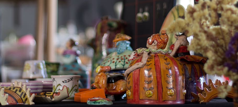 figure, figurines, crafts, ceramic, handmade ceramic, craft products HD wallpaper