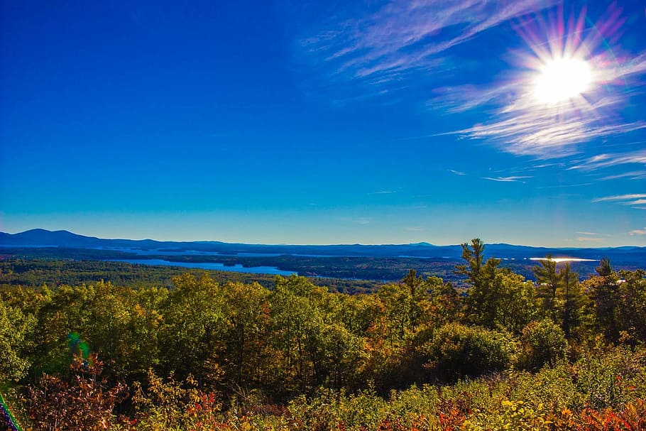 sky, landscape, sun, lakes, finger lakes, nature, outdoors HD wallpaper