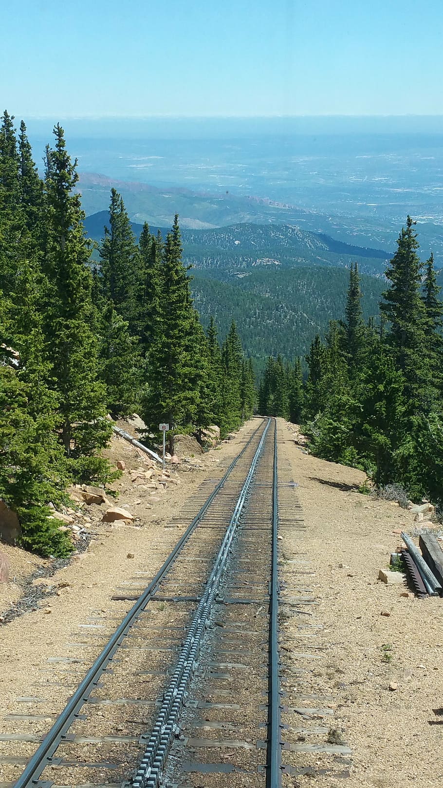mountain, train, landscape, journey, scenic, scene, traveling HD wallpaper