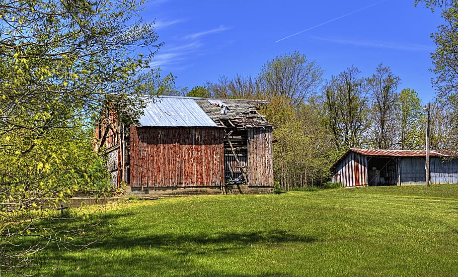 barn, rustic, barns, ohio, digital art, rural, scenic, country HD wallpaper