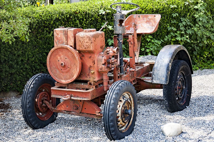 machine, tractors, ancient, historically, oldtimer, old tractor HD wallpaper