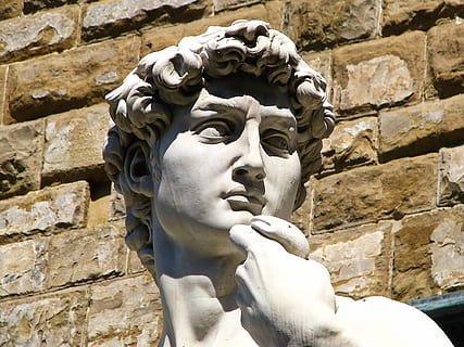 david, statue, stone, sculpting, old, florence, italy, michelangelo HD wallpaper