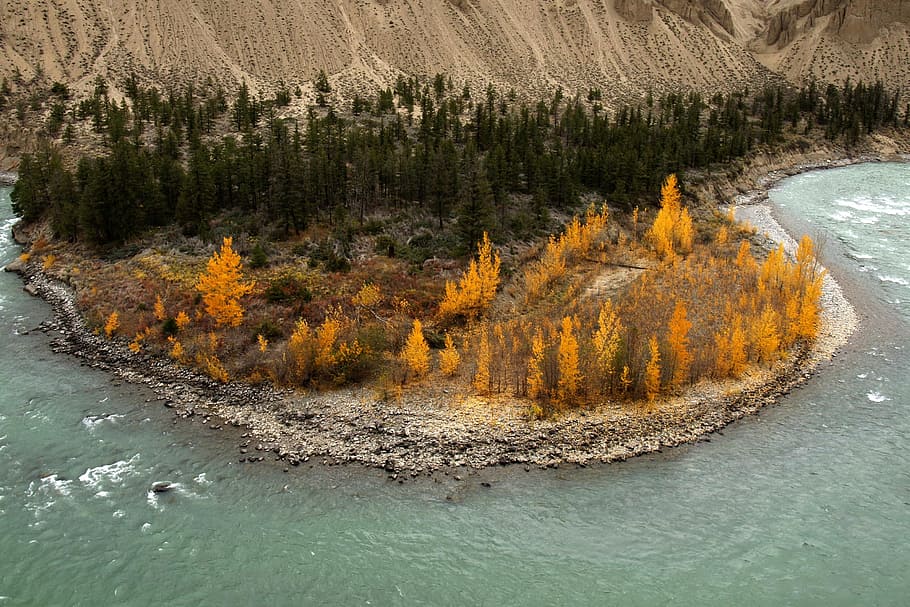Chilcotin River, British Columbia, canada, fall, autumn, glacier water HD wallpaper