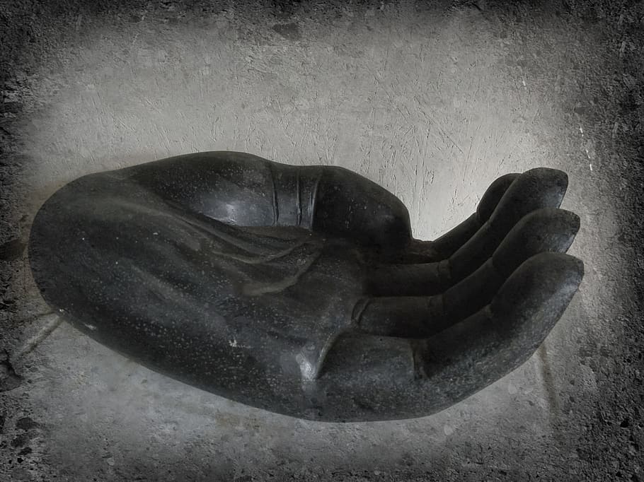 hand, zen, ro, meditation, black, no people, close-up, single object HD wallpaper