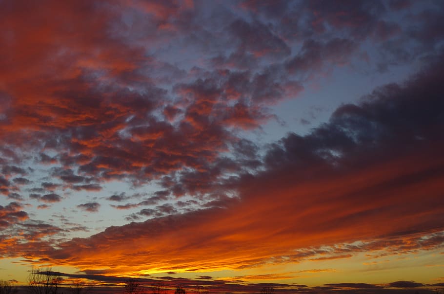 Landscape, Clouds, Evening, Sunset, sky, the sun, cloud - sky HD wallpaper
