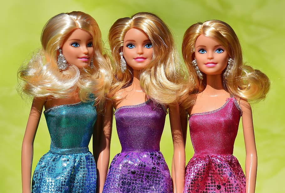 HD wallpaper: close-up photo of three dolls, beauty, barbie, pretty,  charming | Wallpaper Flare