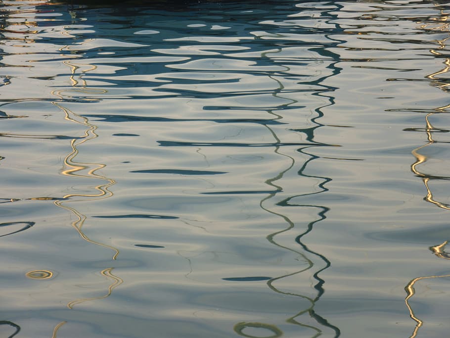 wave, mirroring, water, reflection, lichtspiel, surface, light HD wallpaper