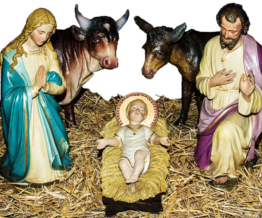 crib, christmas, christmas eve, nativity scene, father christmas