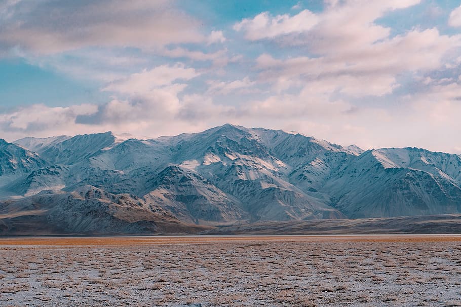 snow, sky, winter, mountains, landscape, holiday, environment HD wallpaper
