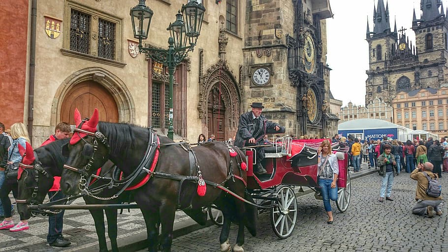 cab, monument, tour, prague, old, city, the style of the country HD wallpaper
