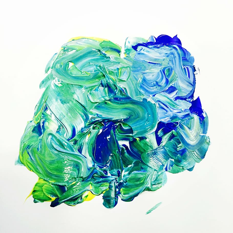 painting, abstract, texture, blue, backgrounds, liquid, creativity HD wallpaper