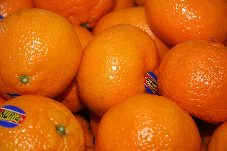 tangerine, orange, fruit, citric, food, healthy, food and drink, HD wallpaper