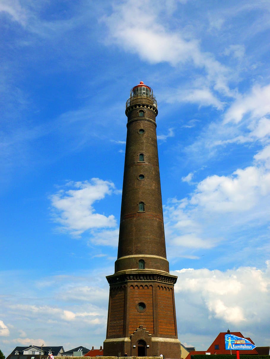 new lighthouse, beacon, wildfire, great lighthouse, borkum HD wallpaper