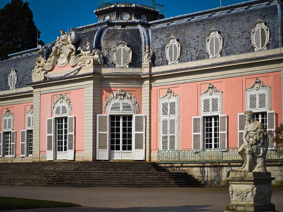 castle, baroque, historically, building, old, architecture HD wallpaper