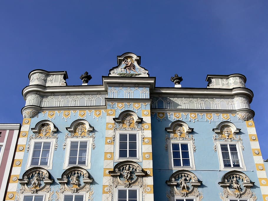 steyr, house facade, upper austria, building exterior, architecture HD wallpaper