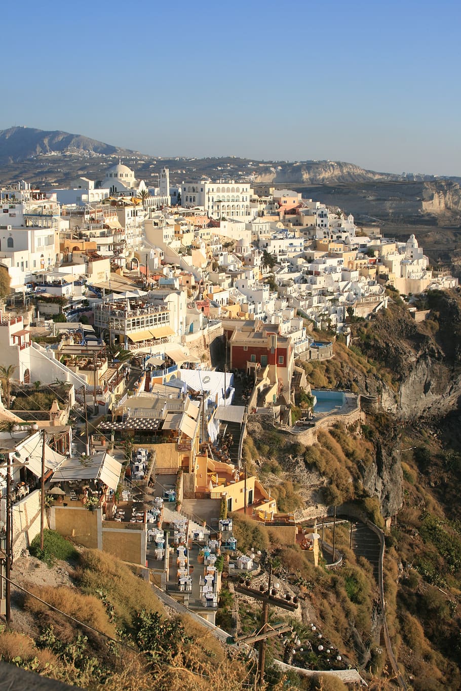 cyclades, greece, santorini, building exterior, architecture HD wallpaper