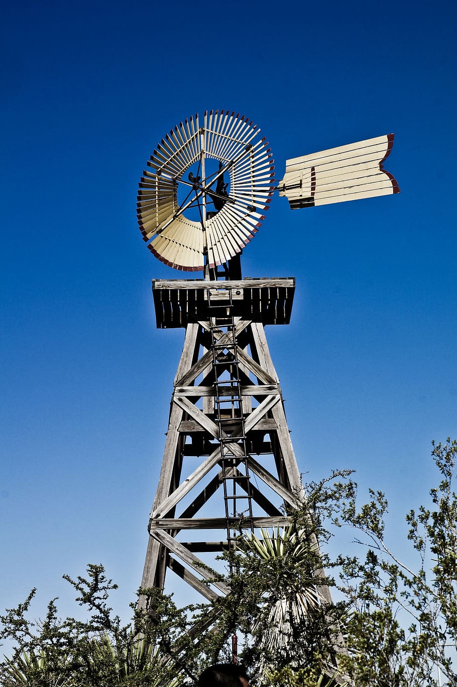 desert, texas, big bend, when mail, sky, tree, blue, low angle view HD wallpaper